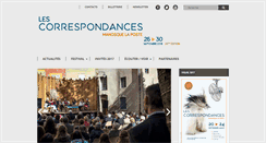 Desktop Screenshot of correspondances-manosque.org